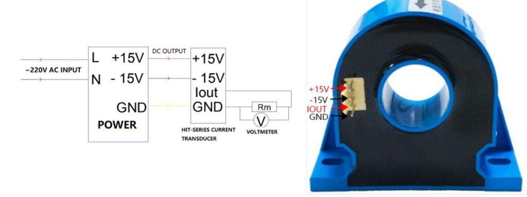 how to wire hit fluxgate current transducers