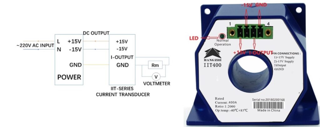 how to wire iit fluxgate current transducers